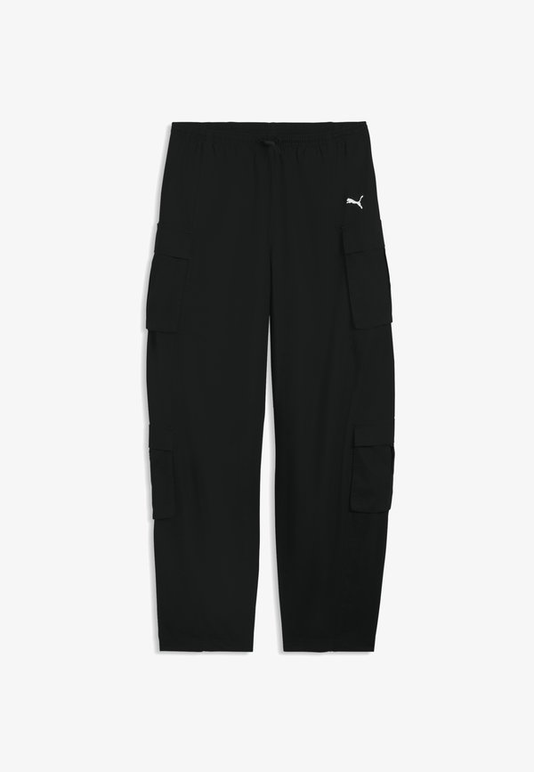 Puma ESSENTIALS RELAXED CARGOHOSE - Cargo trousers - black
