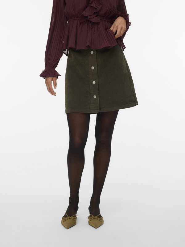 Vero Moda VMETTA SKATER SKIRT  - Mini skirt - forest night