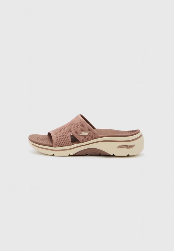Skechers GO WALK ARCH FIT   - Slippers - brown textile