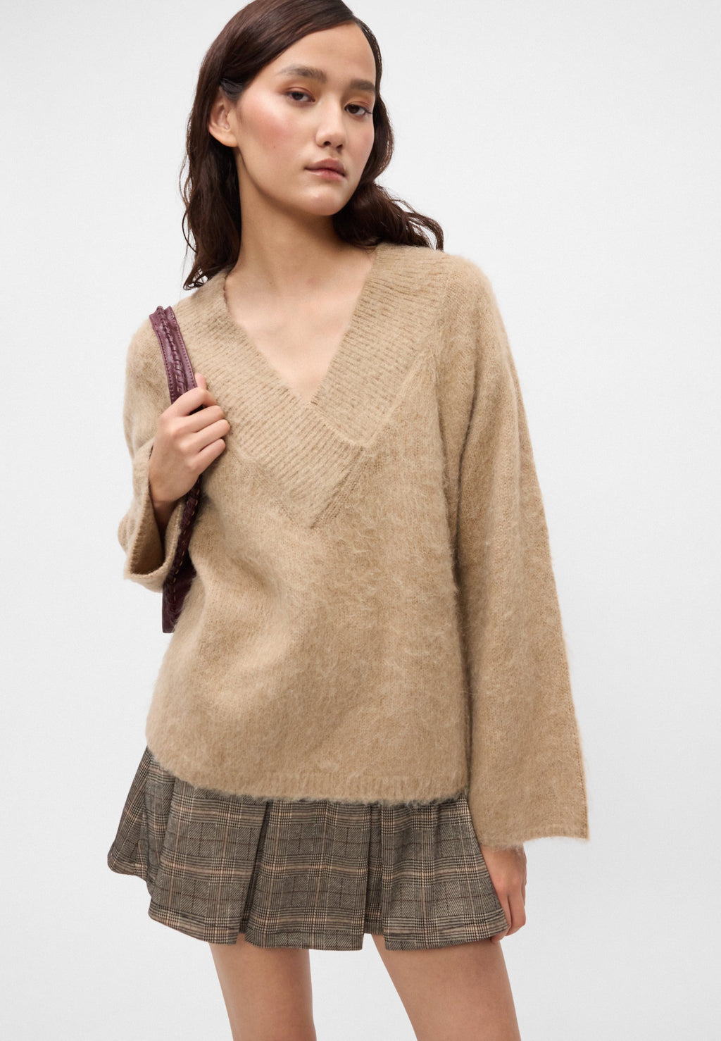 Gina Tricot V NECK SWEATER