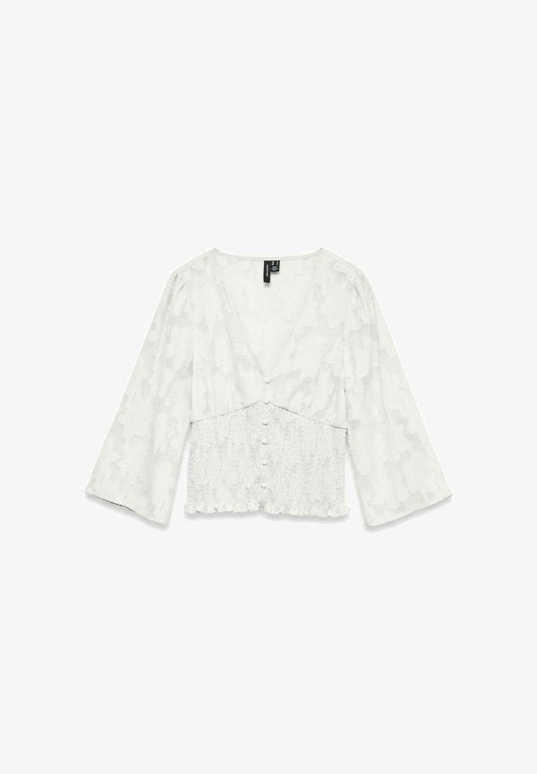 Vero Moda TOP VMGABI TOP - Blouse - snow white
