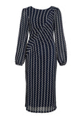 VILA VIELLEN O NECK MIDI DRESS