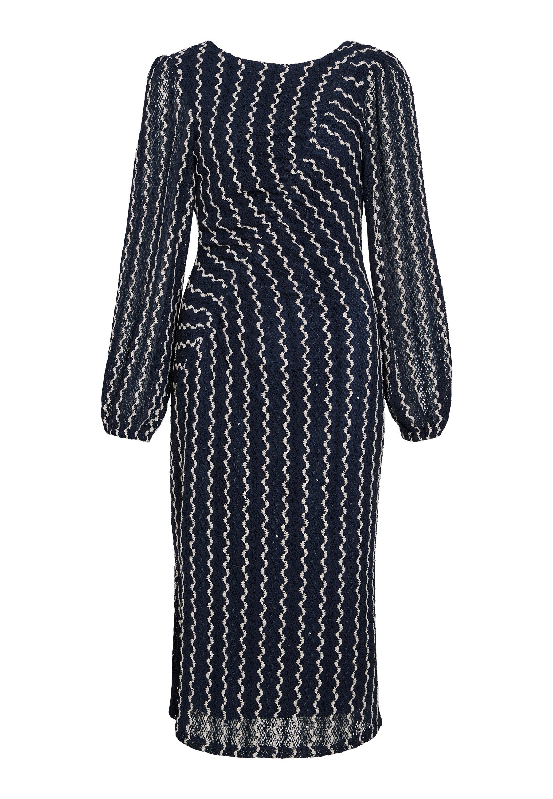 VILA VIELLEN O NECK MIDI DRESS