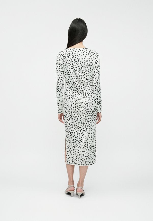 Calvin Klein RUCHED PRINTED MIDI
