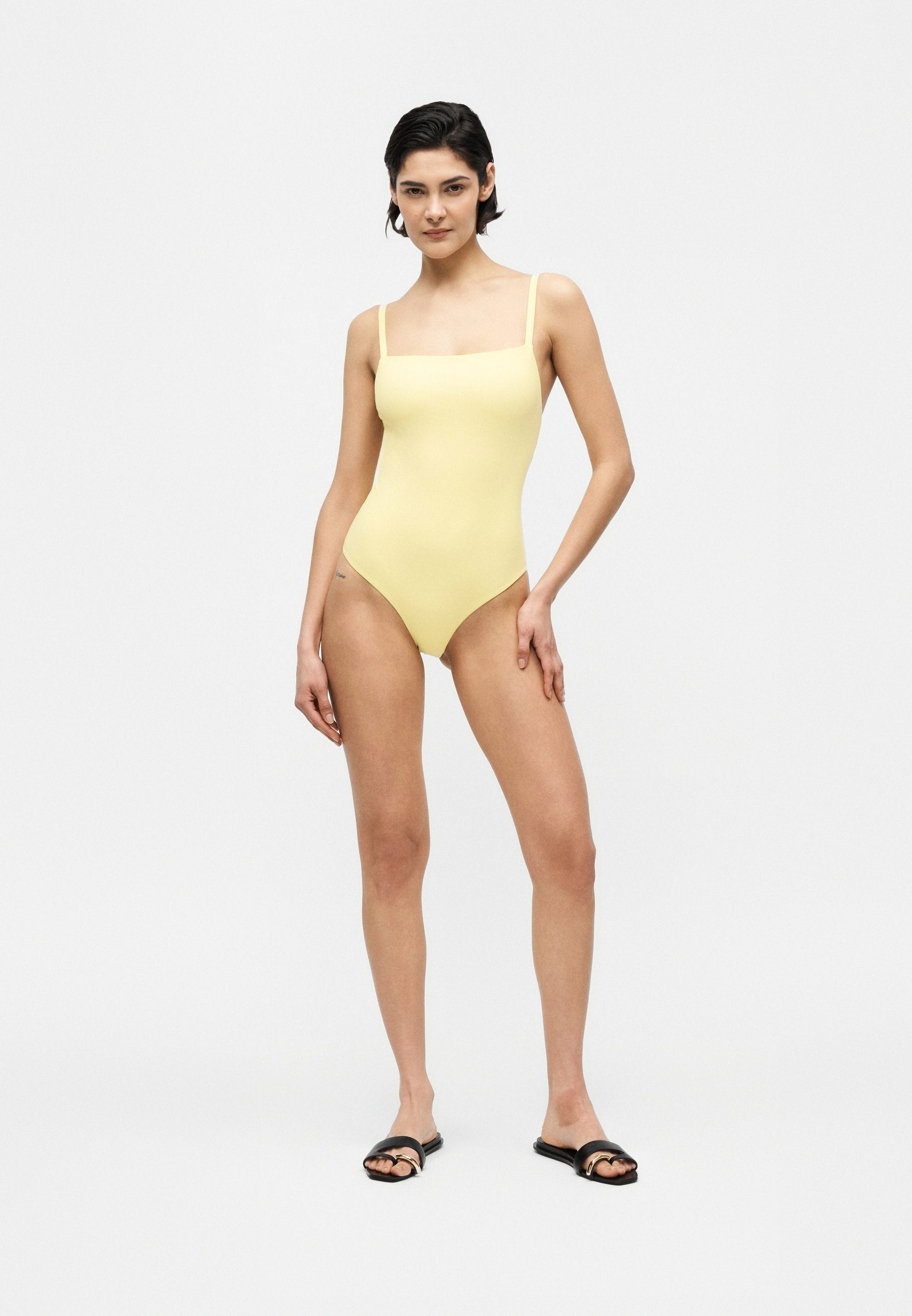 KIKI DE MONTPARNASSE ECHAUFFE STRAIGHT NECK ONE PIECE
