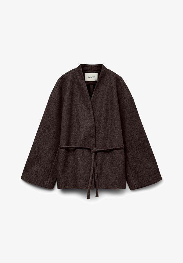 Vero Moda AWSIJINA  - Short coat - coffee bean