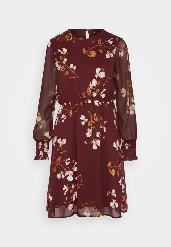 Vero Moda VMSMILLA DRESS - Day dress - winetasting/hallie