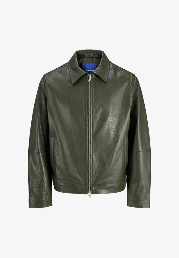 Jack & Jones Leather Leather - Leather jacket - mountain view