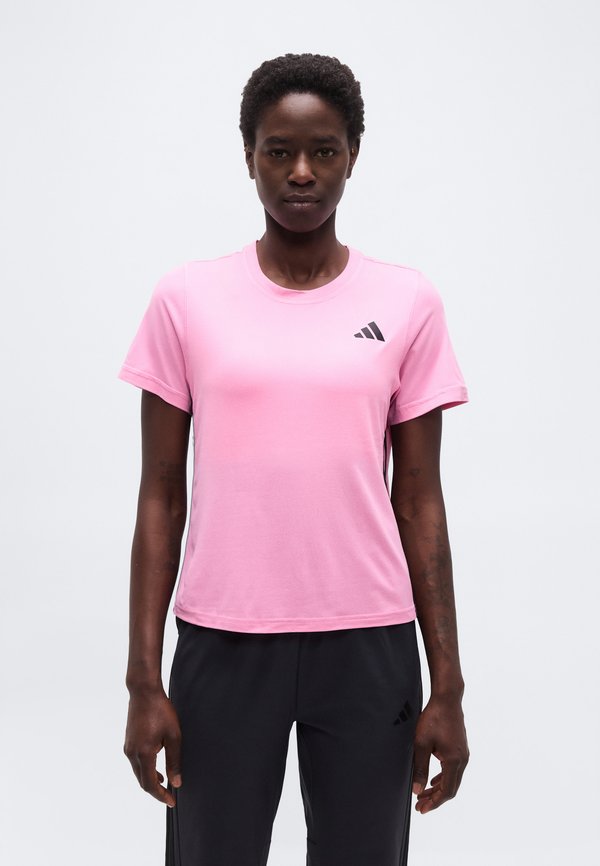 adidas Performance WORKOUT ESSENTIALS 3-STRIPES - Sports T-shirt - tropic bloom/black