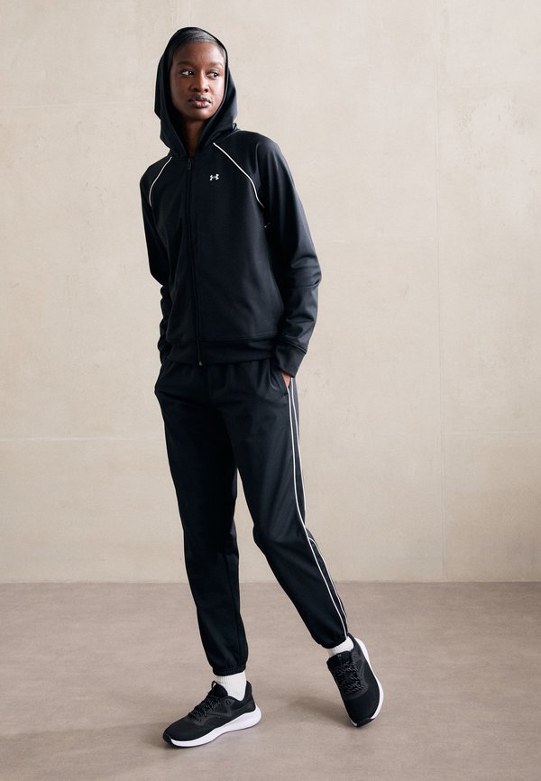 Under Armour RIVAL TRICOT - Tracksuit - black/white