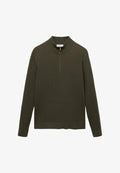 Mango WITH ZIP NECK - Jumper - olive