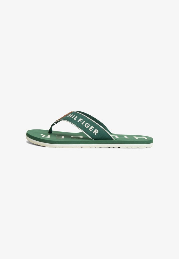 Tommy Hilfiger SPORTY HILFIGER BEACH SANDAL - Pool shoes - street green