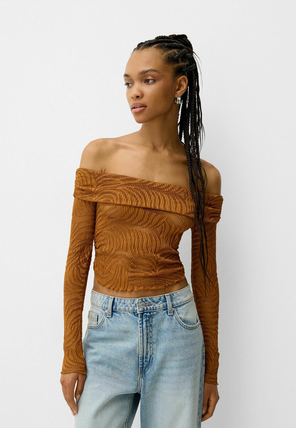 Bershka LONG SLEEVE RUSTIC