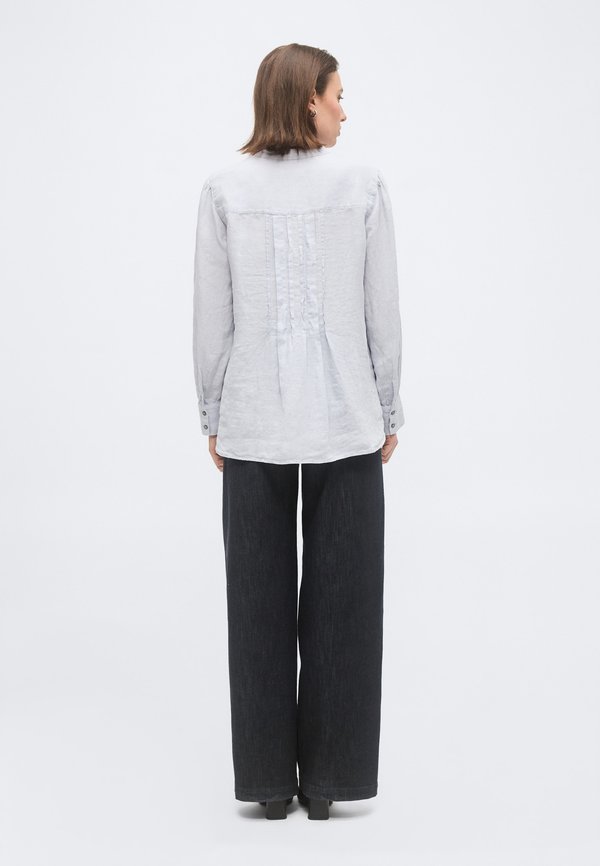 Marc O'Polo BLOUSE A SHAPE PLEAT DETAIL AT CENTER BACK COLLAR LONGSLEEVE SOLID