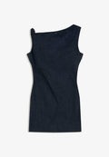 Bershka MINI OFF-SHOULDER - Denim dress - royal blue