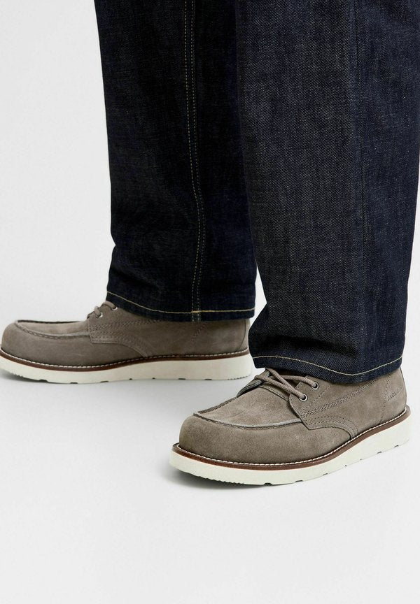 Jack & Jones JFWTORONTO STYD LN - Lace-up ankle boots - grey