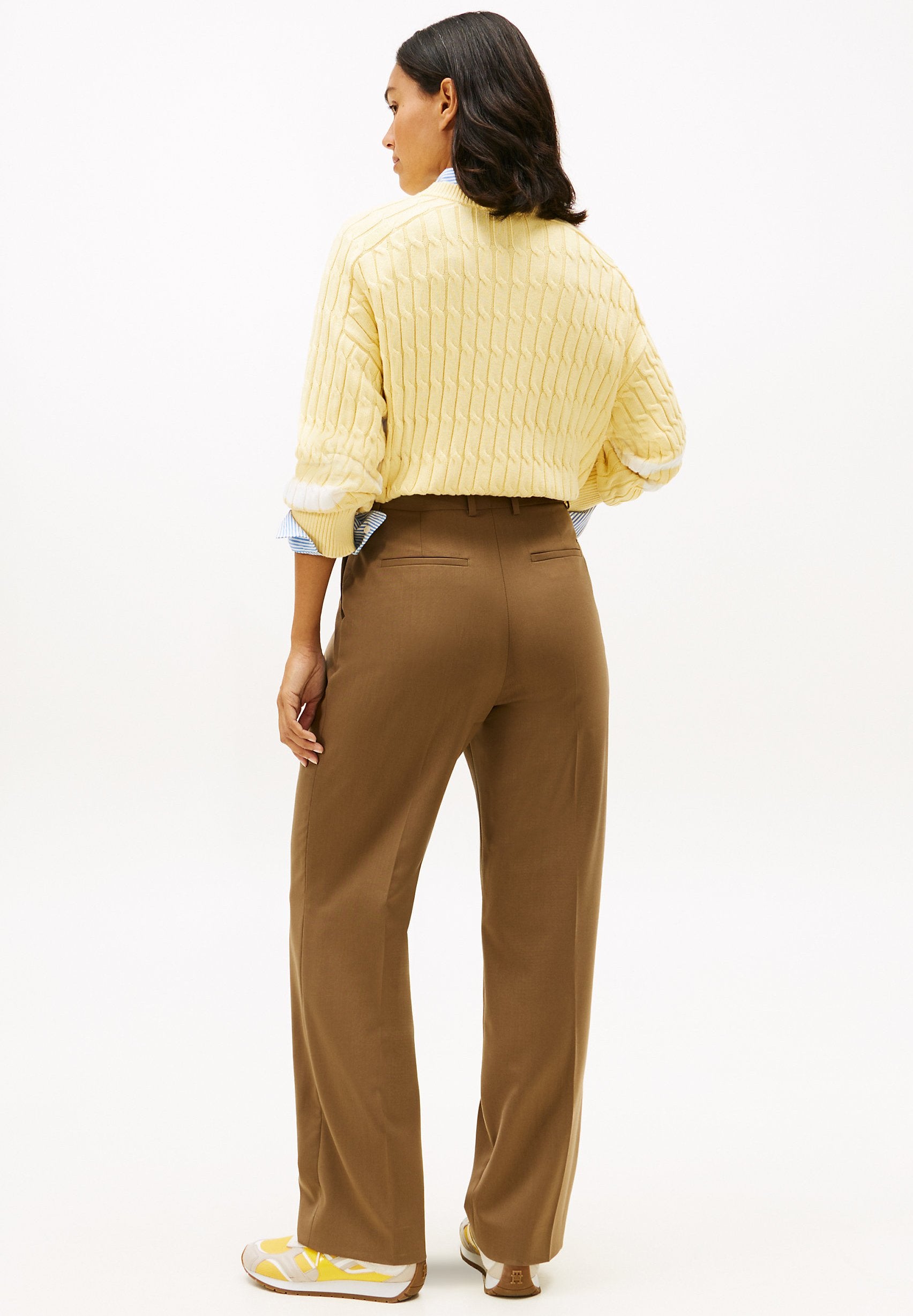 TIMELESS WOOL BLEND RELAXED STRAIGHT TROUSERS Media 4