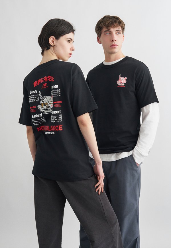 New Balance RAMEN UNISEX  - Print T-shirt - black