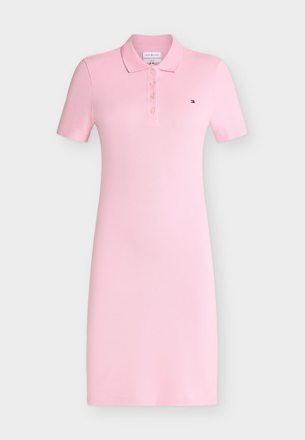 Tommy Hilfiger PIQUE POLO - T-Shirt Dress - classic pink