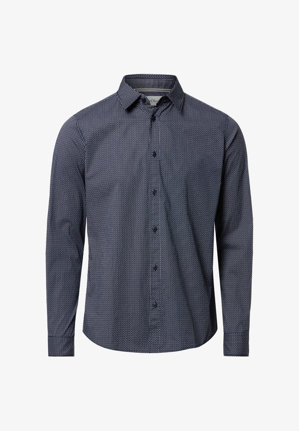 s.Oliver Shirt - marine weiß