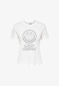 ONLY ONLSMILEY - Print T-shirt - bright white