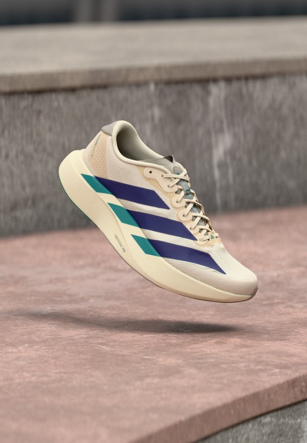 adidas Performance ADIZERO EVO SL WOVEN M - Trainers - white/collegiate purple/equipment green