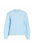 VILA VINIKOLINA O-NECK L/S KNIT TOP - NOOS