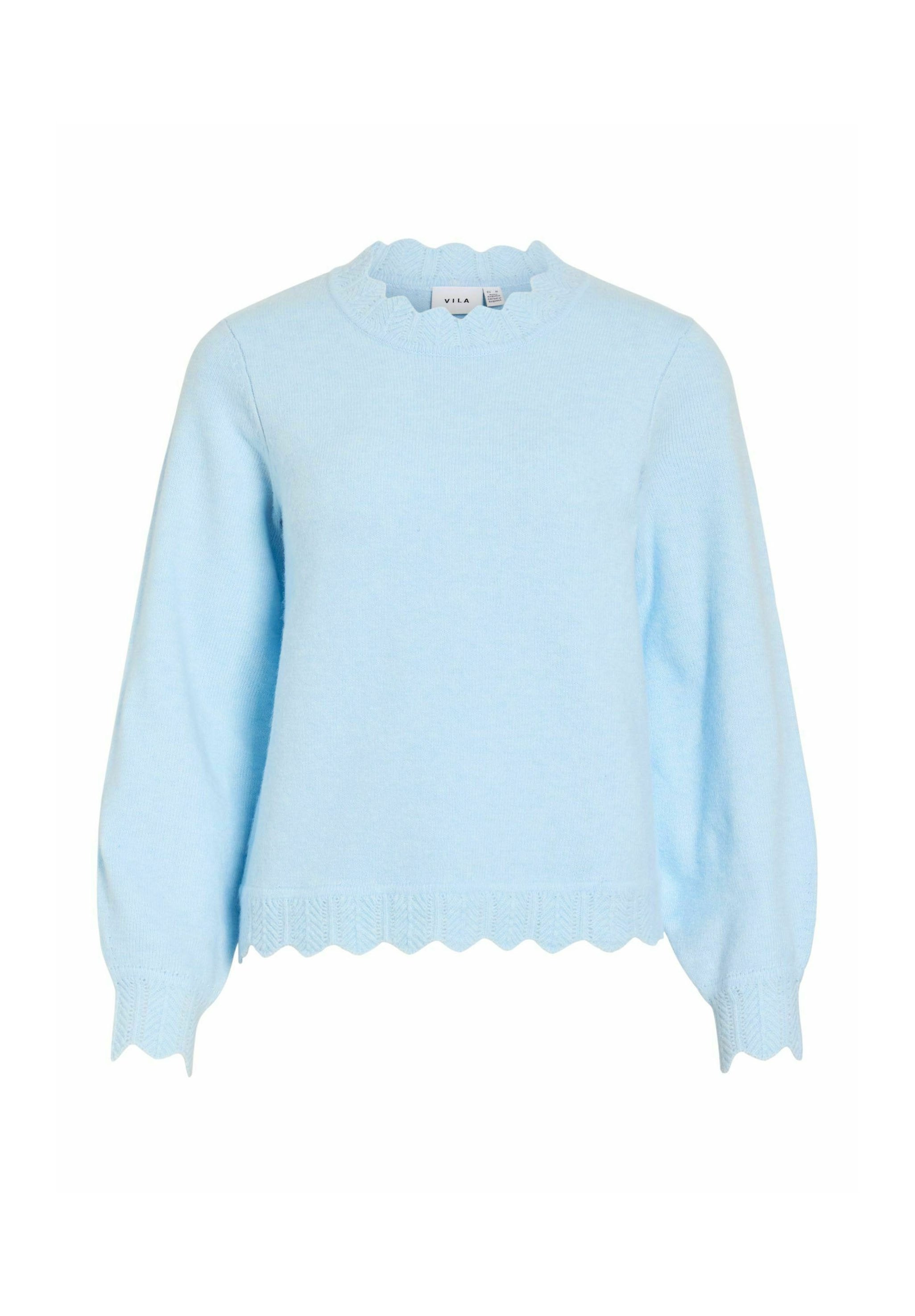 VILA VINIKOLINA O-NECK L/S KNIT TOP - NOOS
