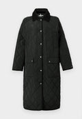 FLAG QUILTED PADDED OVERSIZED LONGLINE COAT Media 1