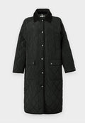 Tommy Hilfiger FLAG QUILTED PADDED OVERSIZED LONGLINE COAT - Winter coat - black
