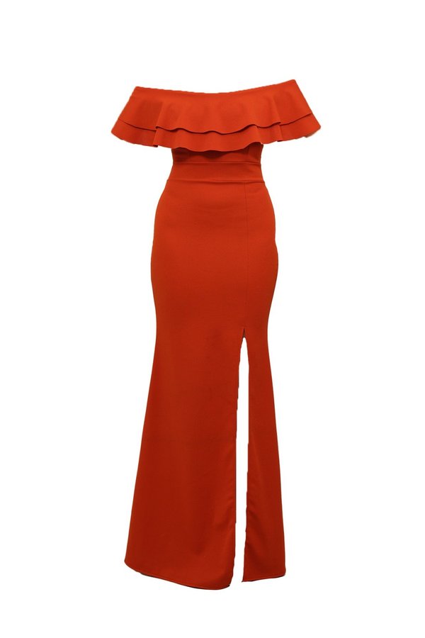 WAL G. ELGIN FRILL NECK DRESS