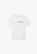 TOM TAILOR MIT LOGO  - Print T-shirt - white