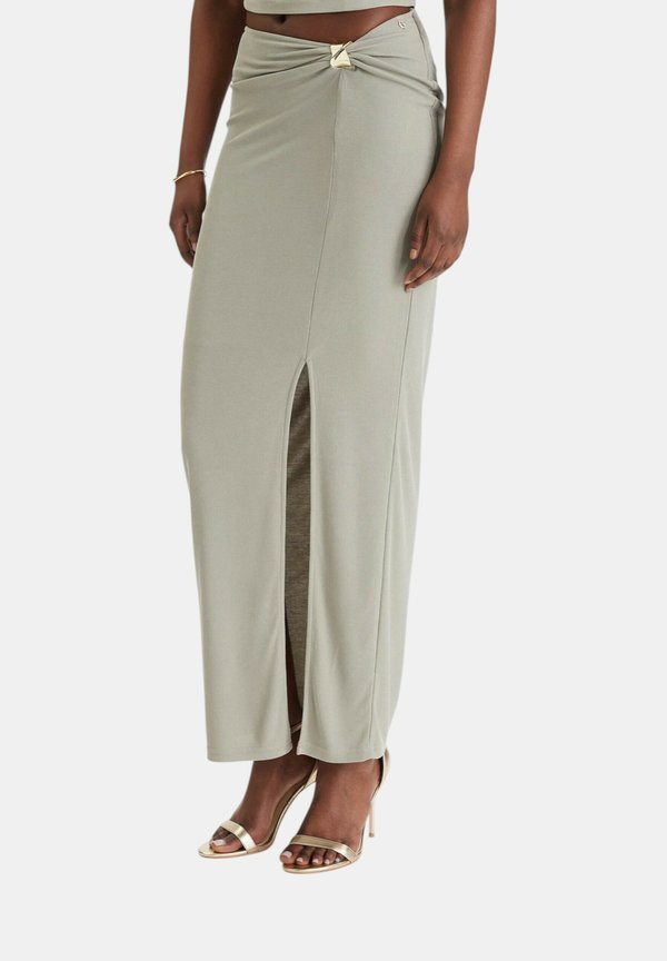 Guess GONNA - Maxi skirt - verde chiaro