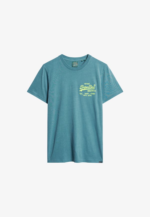 Superdry & Co VINTAGE LOGO - Print T-shirt - hydro blue