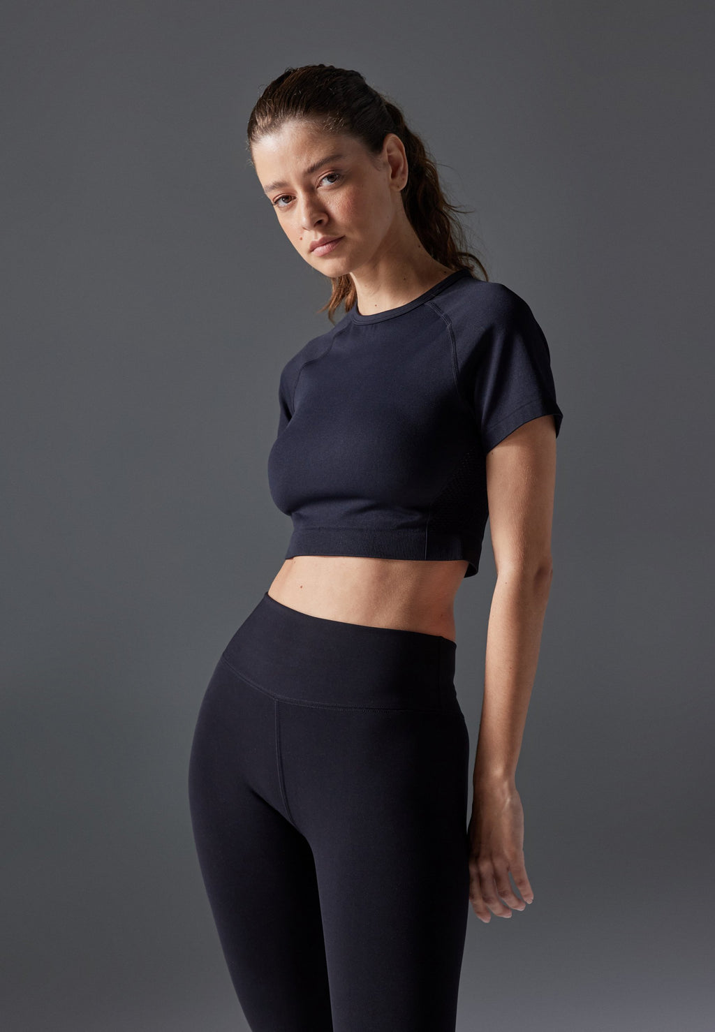 Even&Odd active SEAMLESS CROPPED T SHIRT