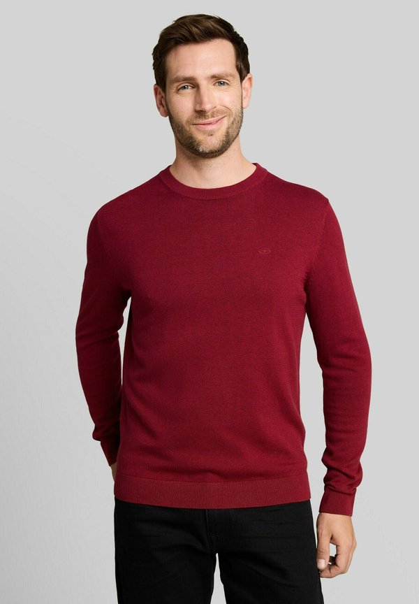 TOM TAILOR TOM TAILOR PULLOVER STRICKPULLOVER - Jumper - carlet red melange