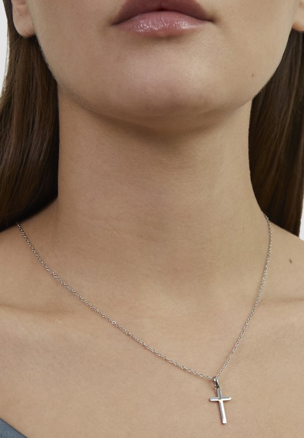 s.Oliver MODERN CROSS - Necklace - silber