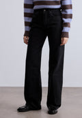 Tommy Jeans MIA MID RISE RELAXED STRAIGHT LEG BLACK JEANS