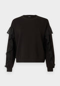 ONLY ONLSCARLET FLOUNCE - Sweatshirt - black