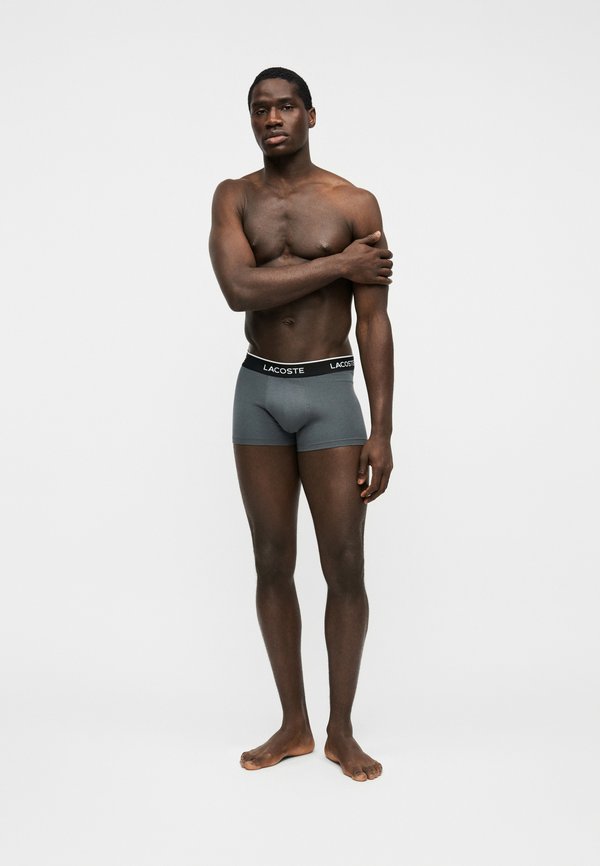 Lacoste COURTS 3 PACK - Trunks - black/grey/light grey