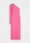 NU-IN  ASYMMETRICAL SLEEVE MIDI DRESS