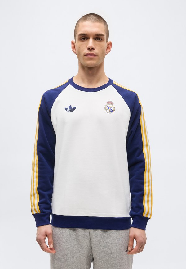 adidas Originals REAL MADRID CREW  - Club wear - white/dark blue