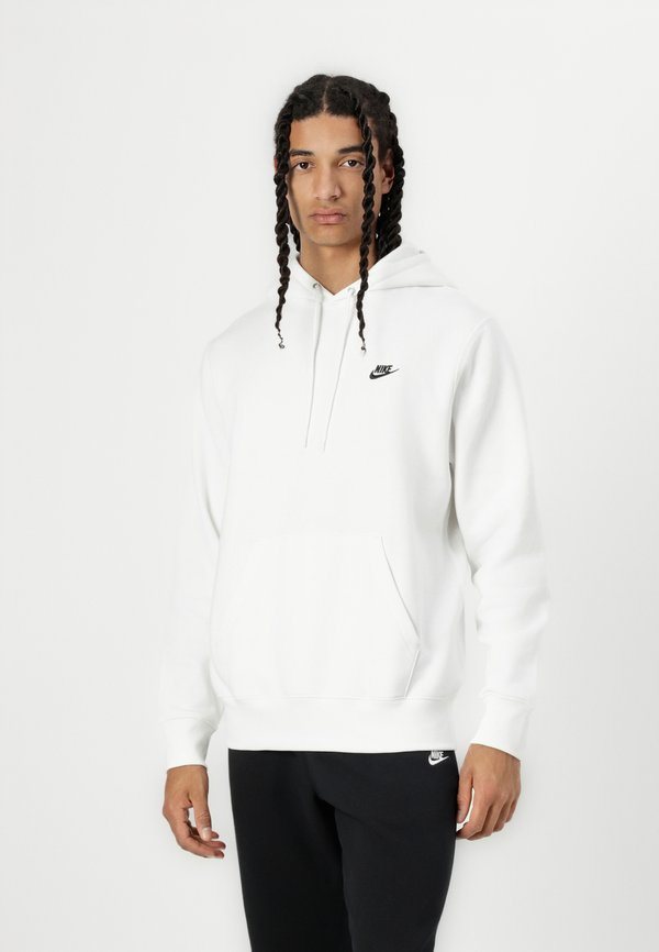 Nike Sportswear M NK CLUB BB PO HOODIE - Hoodie - white/black