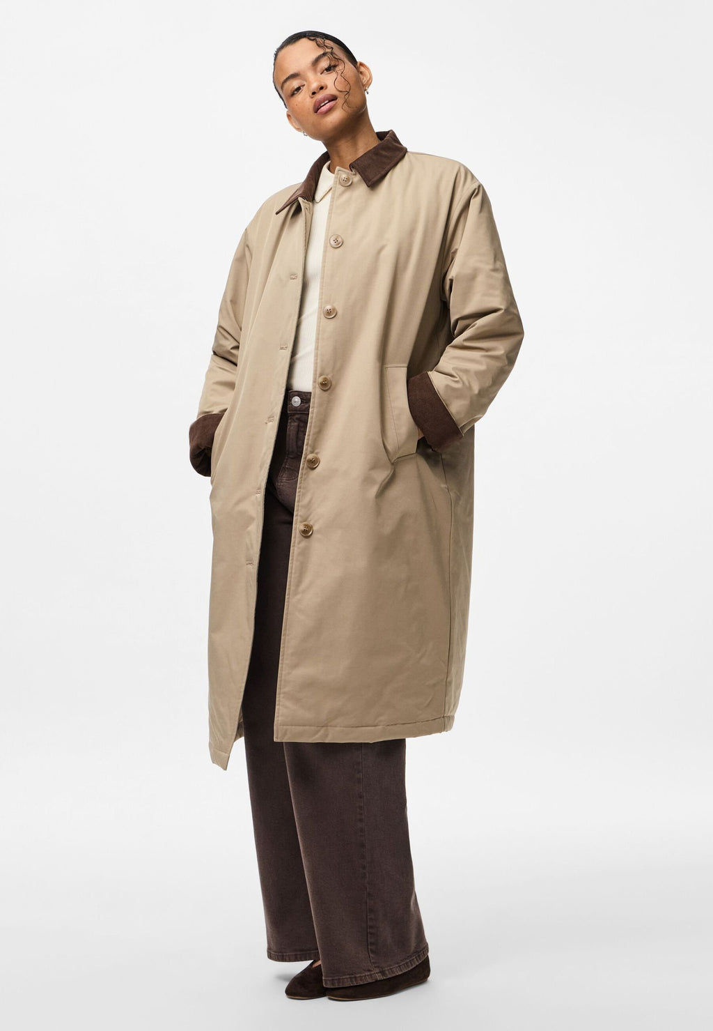 Pieces PCJORMA LONG CORDUROY JACKET NOOS