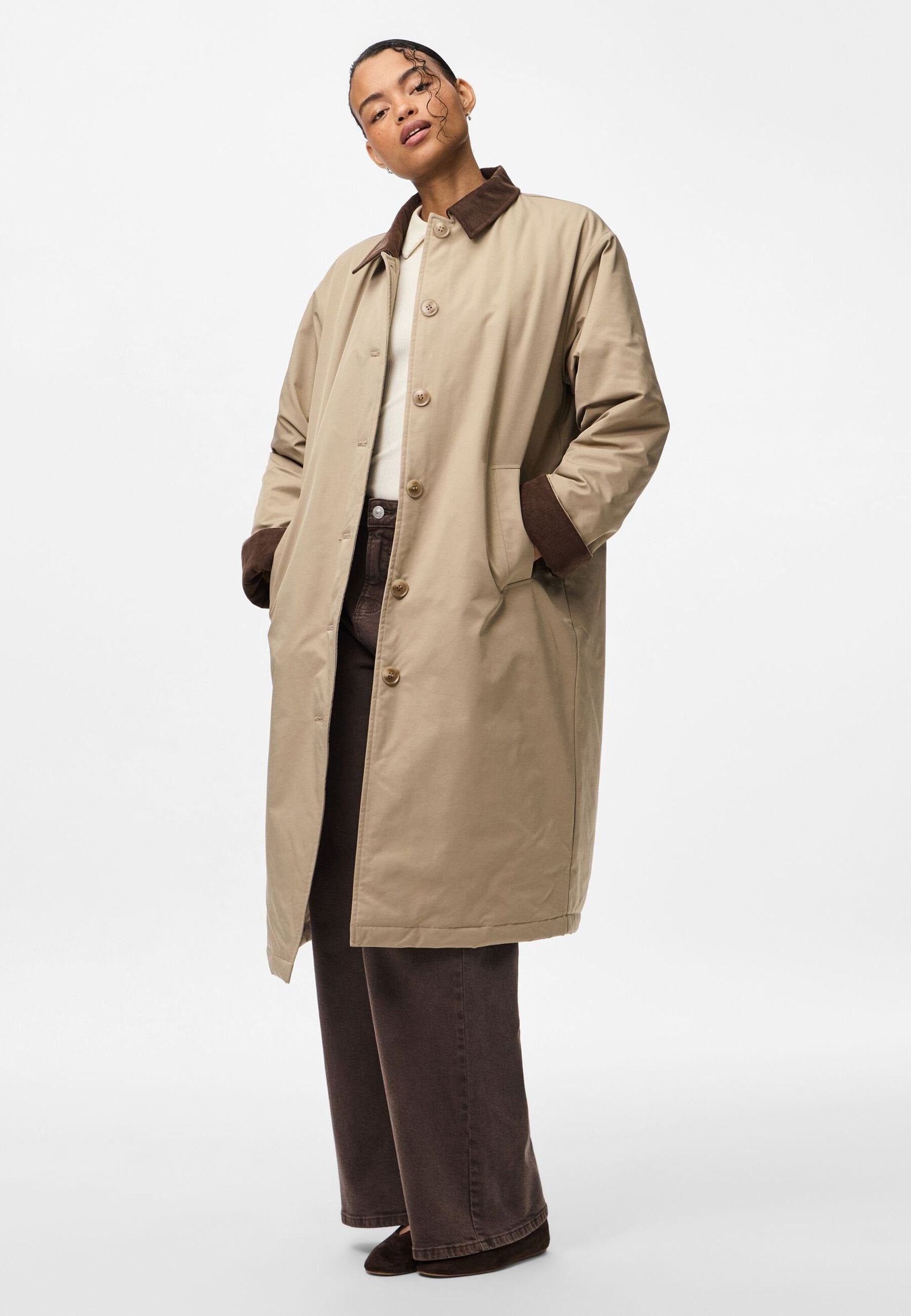 Pieces PCJORMA LONG CORDUROY JACKET NOOS