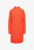 s.Oliver MIT ROLLKRAGEN UND ÜBERSCHNITTENEN SCHULTERN - Jumper dress - orange