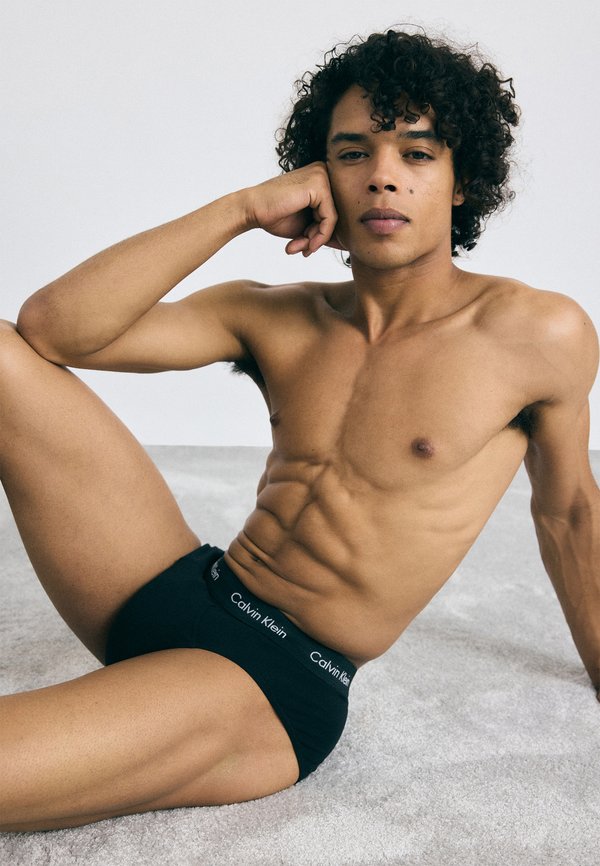 Calvin Klein Underwear HIP BRIEF 3 PACK COTTON STRETCH - Briefs - black/white/blue shadow