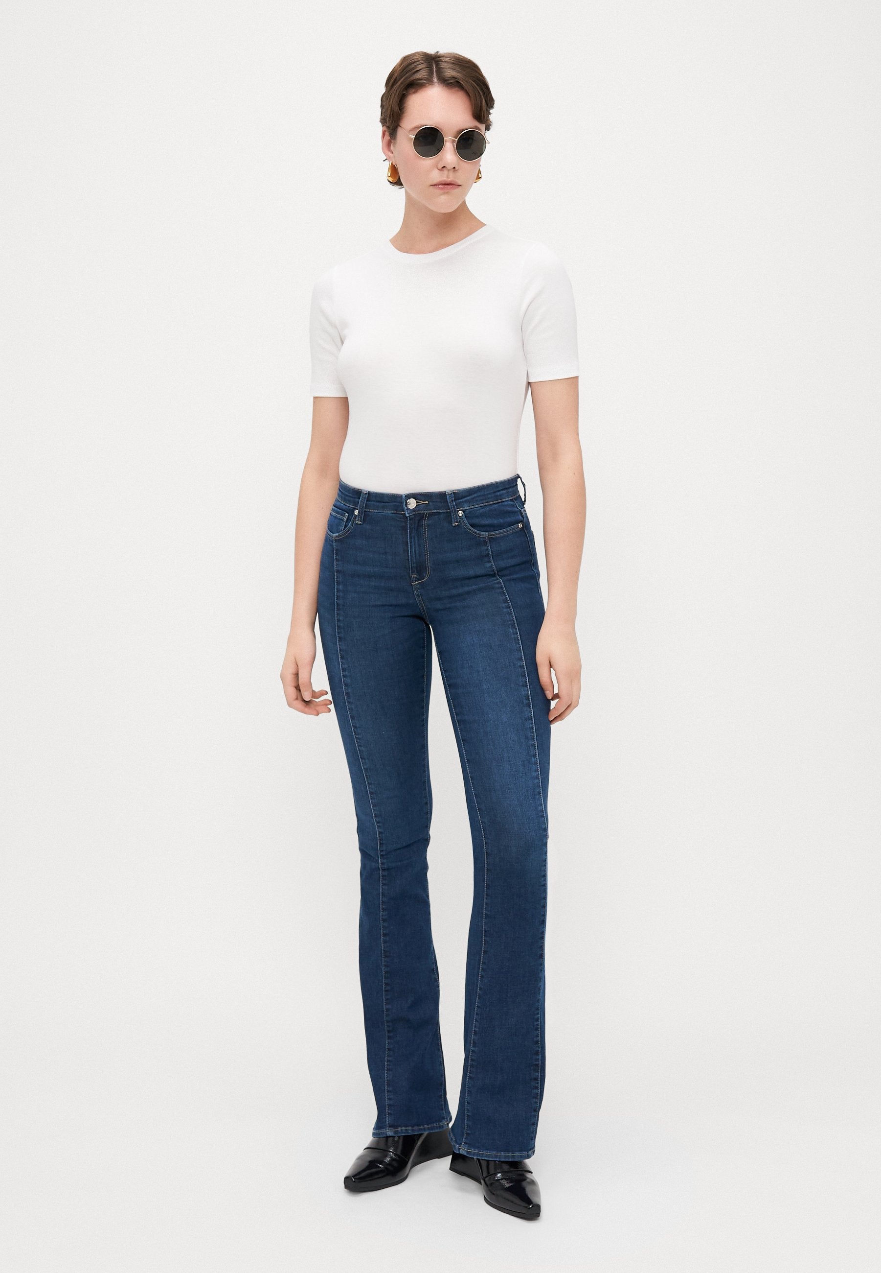 Flared fit ONLLUSH Mid waist Retro Media 2