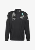 adidas Performance MERCEDES - AMG PETRONAS FORMULA 1 TEAM ENGINEERS QUARTER ZIP - Long sleeved top - black