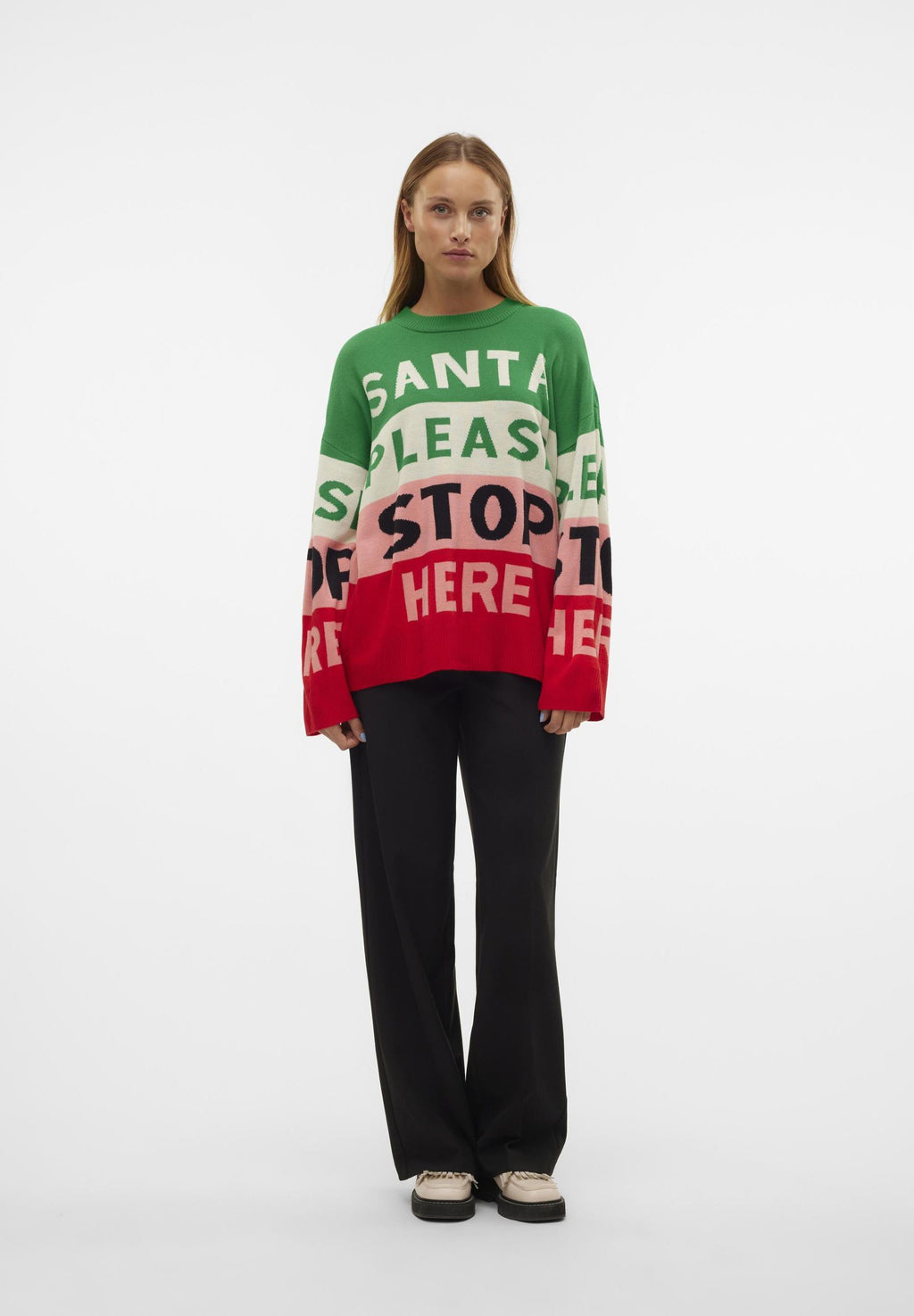 Vero Moda VMSANTATEXT LS O-NECK XMAS